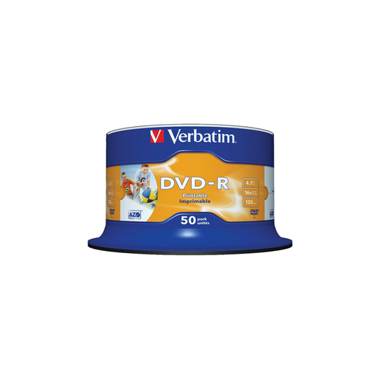 VERBATIM DVD-R PRINTABLE 4.7GB 16X CB 50 ΤΕΜΑΧΙΑ