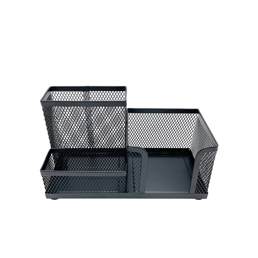 METRON ΣΕΤ ΓΡΑΦΕΙΟΥ ΜΕΤΑΛΛΙΚΟ 3 ΘΕΣΕΩΝ 18.6x9.5x10.2cm ΜΑΥΡΟ