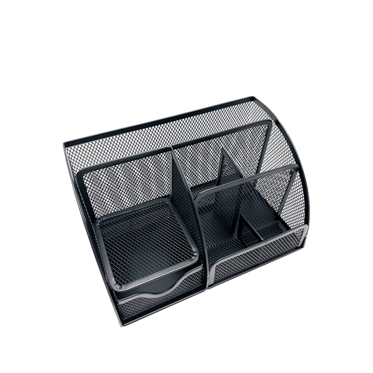METRON ΣΕΤ ΓΡΑΦΕΙΟΥ ΜΕΤΑΛΛΙΚΟ 7 ΘΕΣΕΩΝ 22x14x12.5cm ΜΑΥΡΟ
