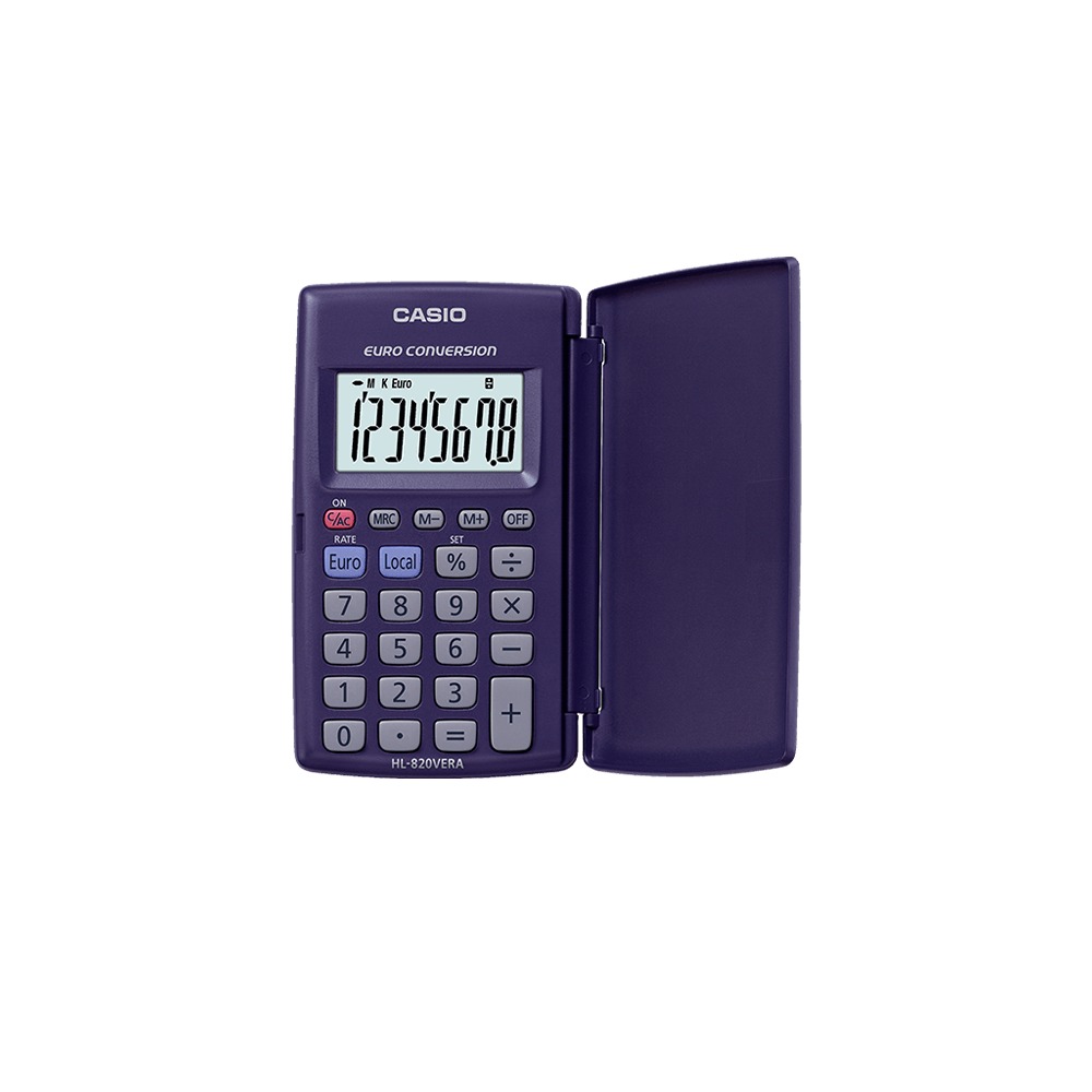 CASIO ΑΡΙΘΜΟΜΗΧΑΝΗ 8 ΨΗΦΙΩΝ 10.4x6.25cm HL-820VERA