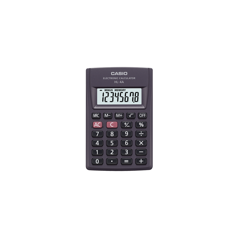 CASIO ΑΡΙΘΜΟΜΗΧΑΝΗ 8 ΨΗΦΙΩΝ 8.7x5.6cm HL-4