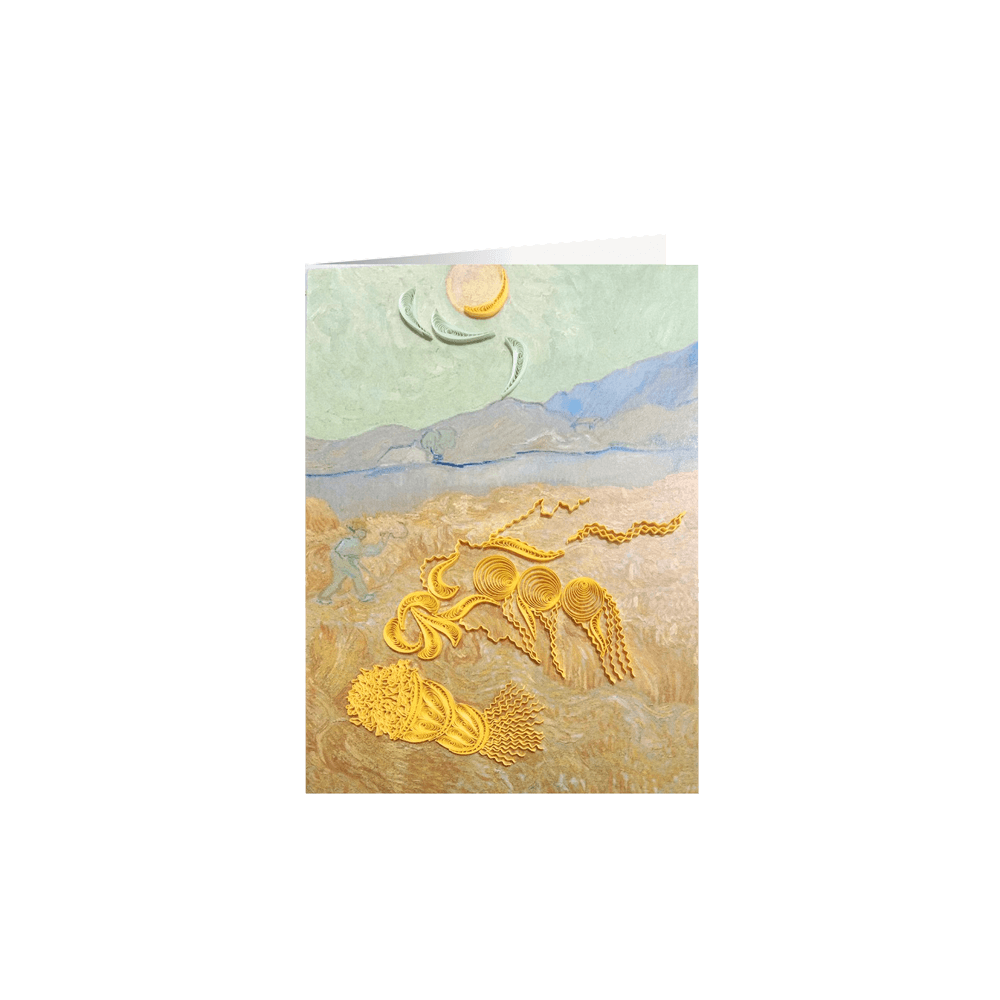 ORIGAMO ΚΑΡΤΑ ΕΥΧΕΤΗΡΙΑ QUILLING ΣΙΤΑΡΟΧΩΡΑΦΟ VAN GOGH 18.5x14cm FILIGRANA