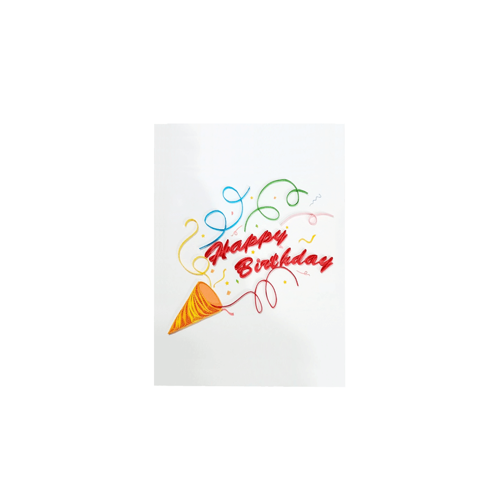 ORIGAMO ΚΑΡΤΑ ΕΥΧΕΤΗΡΙΑ QUILLING LET'S PARTY 18.5x14m FILIGRANA