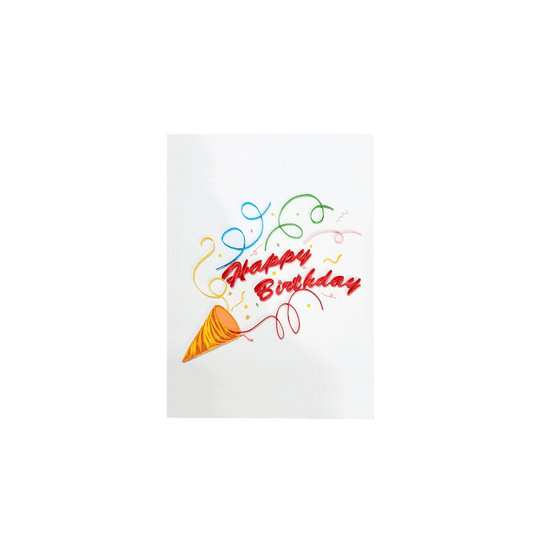 ORIGAMO ΚΑΡΤΑ ΕΥΧΕΤΗΡΙΑ QUILLING LET'S PARTY 18.5x14m FILIGRANA