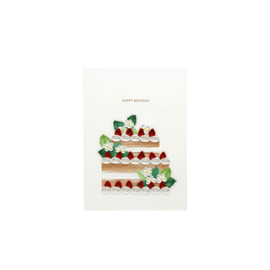 ORIGAMO ΚΑΡΤΑ ΕΥΧΕΤΗΡΙΑ QUILLING ΤΟΥΡΤΑ ΓΕΝΕΘΛΙΩΝ 18.5x14cm FILIGRANA