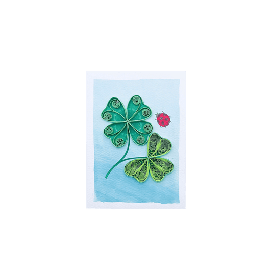 ORIGAMO ΚΑΡΤΑ ΕΥΧΕΤΗΡΙΑ MINI QUILLING ΚΑΛΗ ΤΥΧΗ 10x7.8cm FILIGRANA