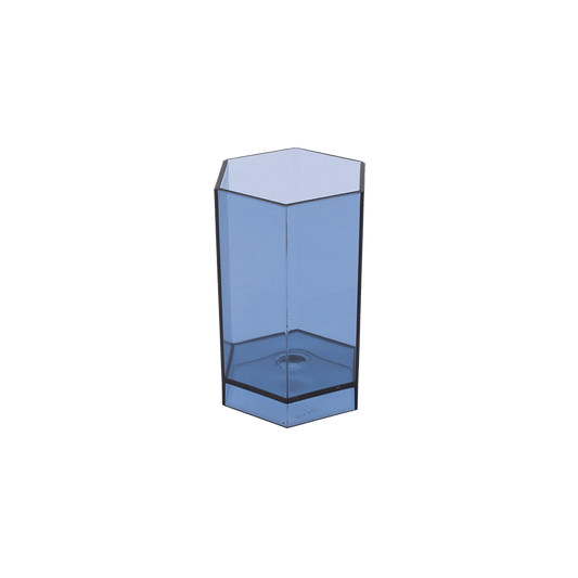 METRON ΜΟΛΥΒΟΘΗΚΗ ΠΟΛΥΓΩΝΗ 7 x 11cm ΔΙΑΦΑΝΗ ΜΠΛΕ