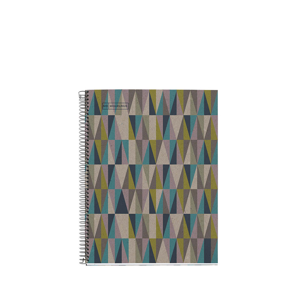 MIQUELRIUS ΤΕΤΡΑΔΙΟ ΡΙΓΕ ΣΠΙΡΑΛ 80 ΦΥΛΛΑ 21x29.7cm 80gr ECO DESIGN ECODIAMONDS