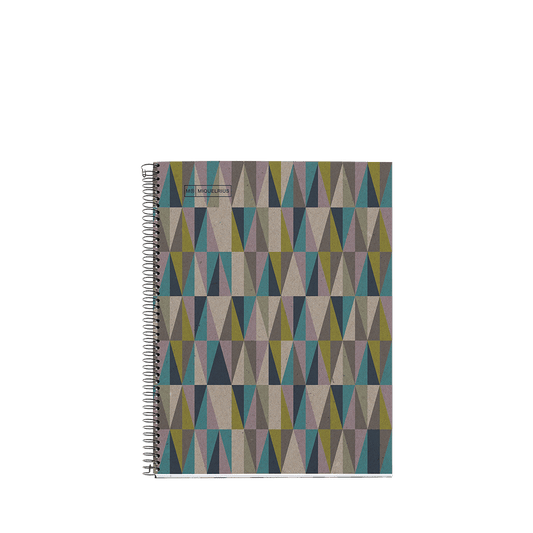 MIQUELRIUS ΤΕΤΡΑΔΙΟ ΡΙΓΕ ΣΠΙΡΑΛ 80 ΦΥΛΛΑ 21x29.7cm 80gr ECO DESIGN ECODIAMONDS