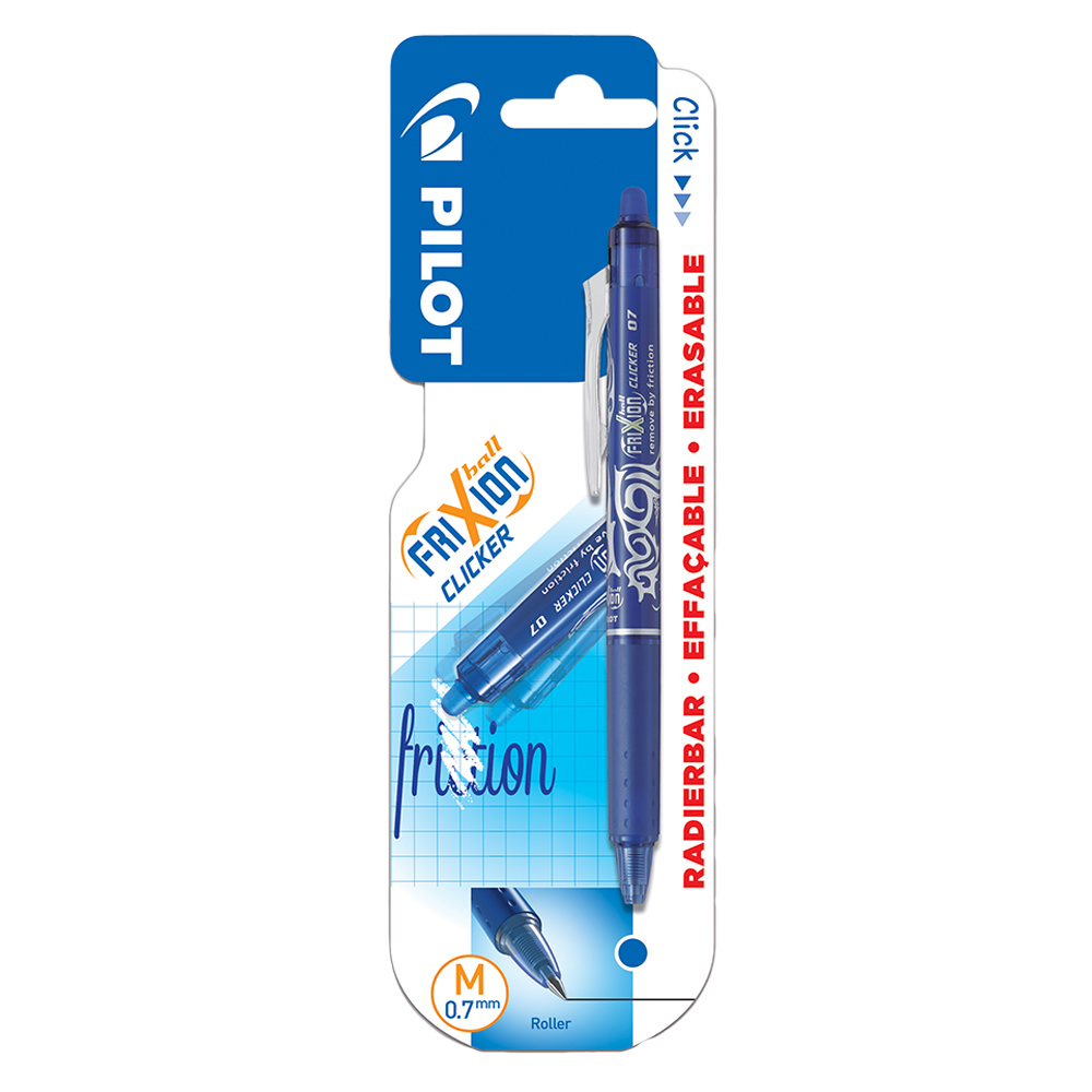 PILOT ΣΤΥΛΟ FRIXION BALL CLICKER 0.7mm ΜΠΛΕ