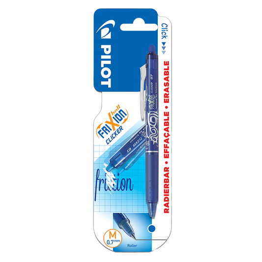 PILOT ΣΤΥΛΟ FRIXION BALL CLICKER 0.7mm ΜΠΛΕ