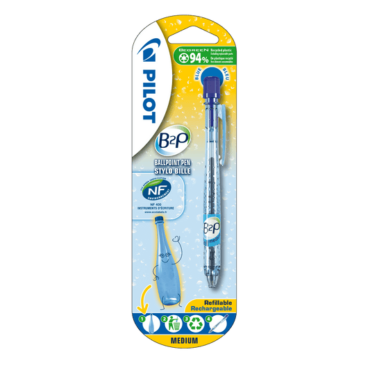 PILOT ΣΤΥΛΟ B2P POINT SODA 0.7mm MEDIUM ΜΠΛΕ BLISTER