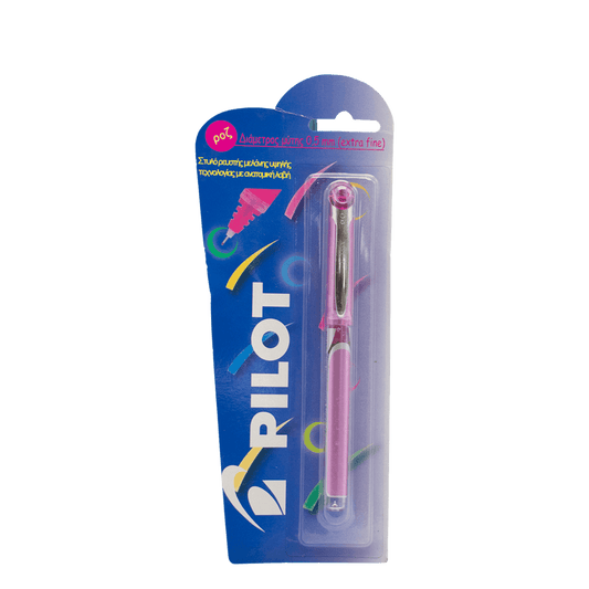 PILOT ΣΤΥΛΟ ΥΓΡΗΣ ΜΕΛΑΝΗΣ HI-TECPOINT V5 GRIP 0.5mm ΡΟΖ BLISTER