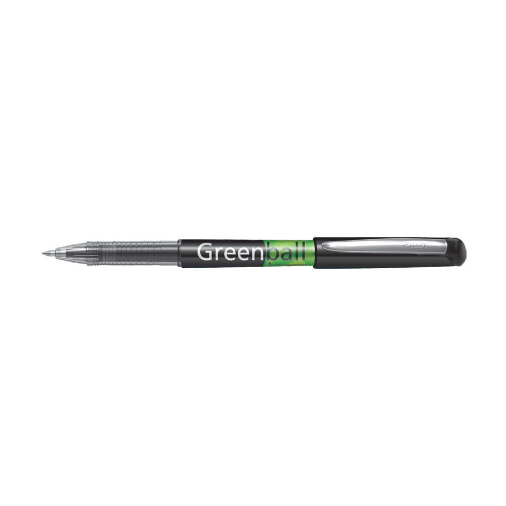 PILOT ΣΤΥΛΟ ΥΓΡΗΣ ΜΕΛΑΝΗΣ GREEN-BALL 0.7mm MEDIUM ΜΑΥΡΟ 10 ΤΕΜΑΧΙΑ