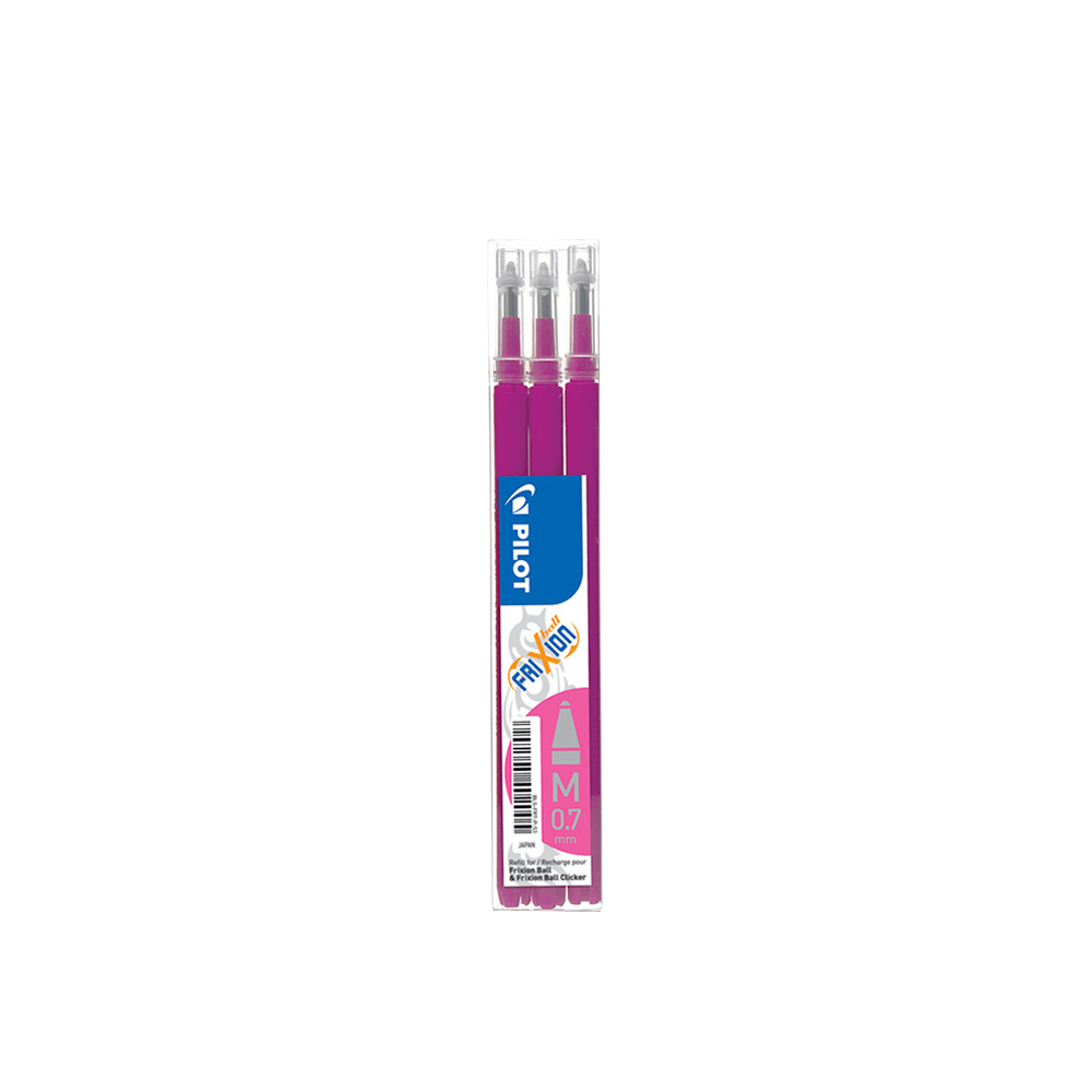 PILOT ΑΝΤΑΛΛΑΚΤΙΚΟ ΡΟΖ ΜΕΛΑΝΙ FRIXION BALL 0.7mm MEDIUM 12x3