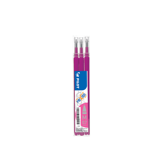 PILOT ΑΝΤΑΛΛΑΚΤΙΚΟ ΡΟΖ ΜΕΛΑΝΙ FRIXION BALL 0.7mm MEDIUM 12x3