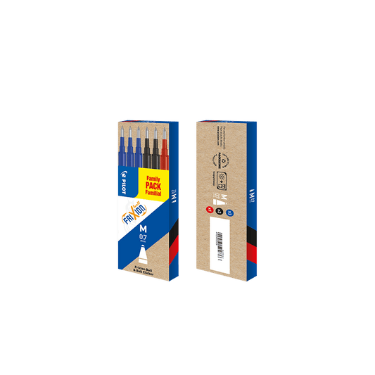 PILOT ΑΝΤΑΛΛΑΚΤΙΚΟ FRIXION BALL 0.7mm MEDIUM ΑΣΣΟΡΤΙ 6 ΤΕΜΑΧΙΑ