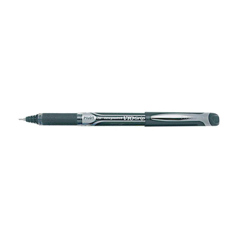 PILOT ΣΤΥΛΟ ΥΓΡΗΣ ΜΕΛΑΝΗΣ HI-TECPOINT V-10 GRIP 1.0mm BROAD ΜΑΥΡΟ 12 ΤΕΜΑΧΙΑ