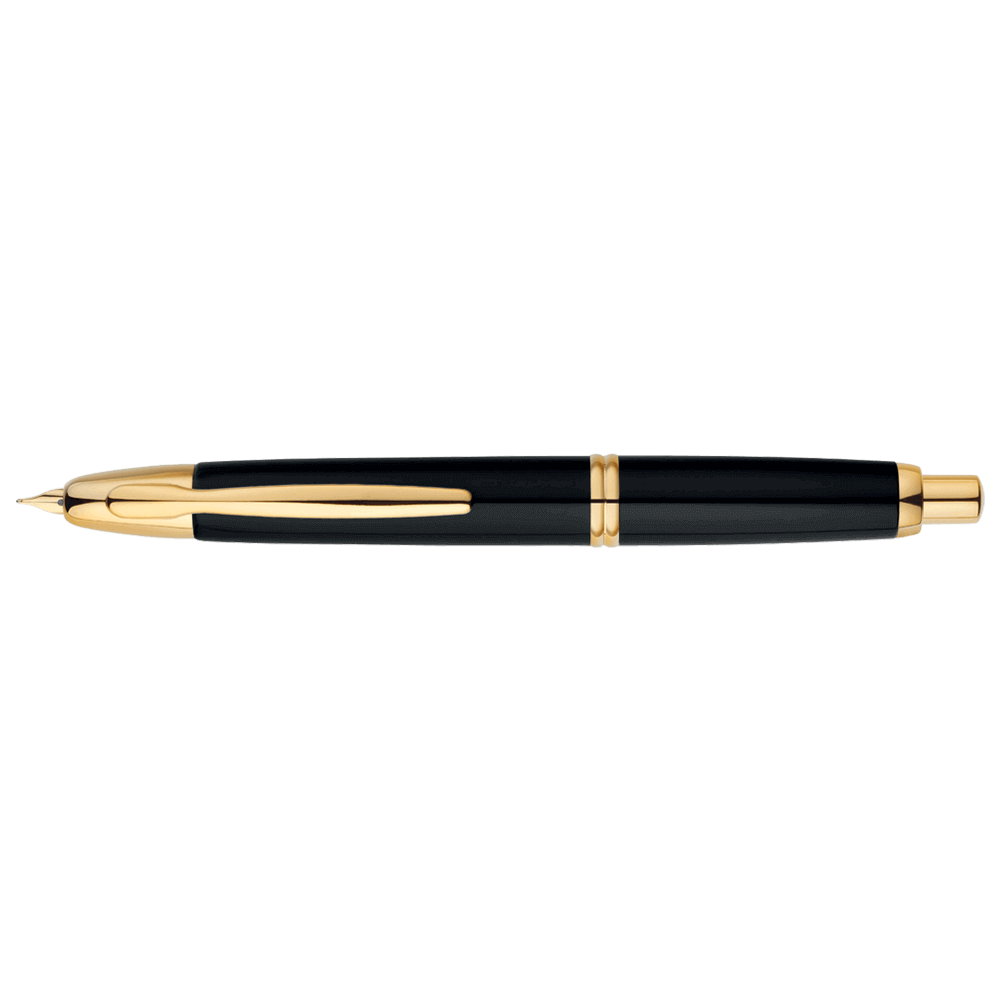 PILOT FINE WRITING ΠΕΝΑ 18Κ. CAPLESS GOLD TRIMS MEDIUM ΜΑΥΡΗ