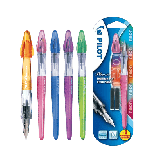 PILOT ΠΕΝΑ ΚΑΛΛΙΓΡΑΦΙΑΣ PLUMIX MEDIUM ΑΣΣΟΡΤΙ & 2 ΑΜΠΟΥΛΕΣ