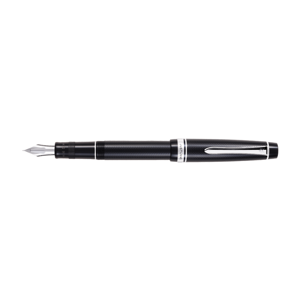 PILOT FINE WRITING ΠΕΝΑ 14Κ. JUSTUS RHODIUM TRIM FINE ΜΑΥΡΗ