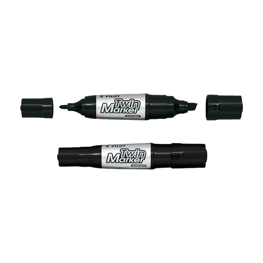 PILOT ΜΑΡΚΑΔΟΡΟΣ ΑΝΕΞΙΤΗΛΟΣ TWIN MARKER JUMBO ΜΑΥΡΟ