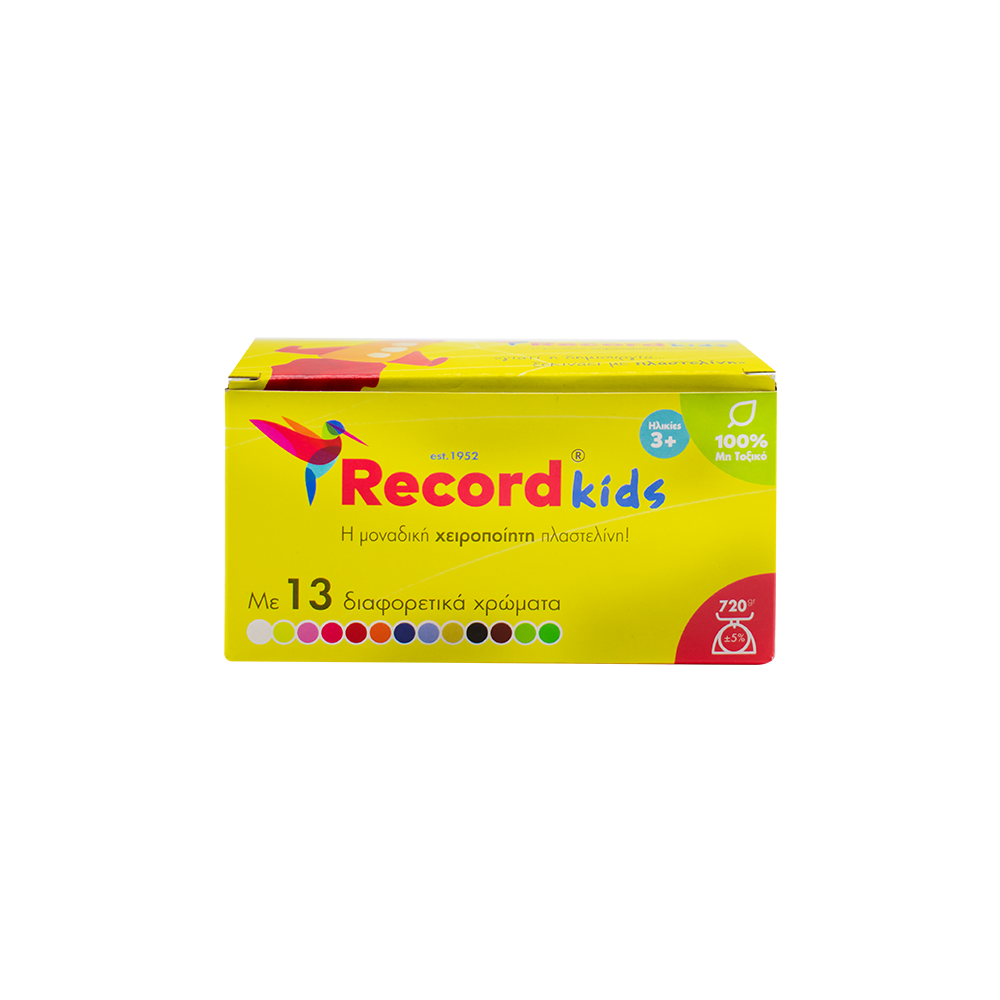 RECORD KIDS 3+ ΠΛΑΣΤΕΛΙΝΗ 13 ΧΡΩΜΑΤΑ