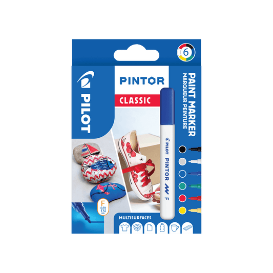 PILOT ΜΑΡΚΑΔΟΡΟΙ PINTOR FINE CLASSIC ΣΕΤ 6 ΤΕΜΑΧΙΑ