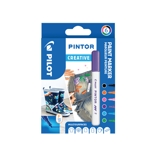 PILOT ΜΑΡΚΑΔΟΡΟΣ PINTOR FINE FUN ΣΕΤ 6 ΤΕΜΑΧΙΑ