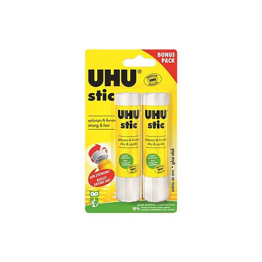 UHU ΚΟΛΛΑ STIC 21gr 2 ΤΕΜΑΧΙΑ