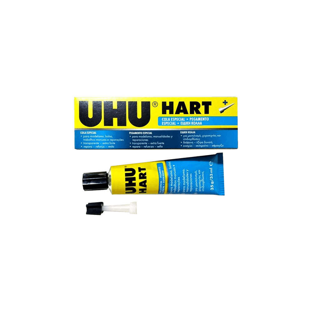 UHU ΚΟΛΛΑ HART ΜΑΚΕΤΩΝ-ΜΟΝΤΕΛΙΣΜΟΥ 35ml 10 ΤΕΜΑΧΙΑ