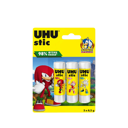 UHU ΚΟΛΛΑ STIC SONIC BLISTER 3 ΤΕΜΑΧΙΑ 8.2gr