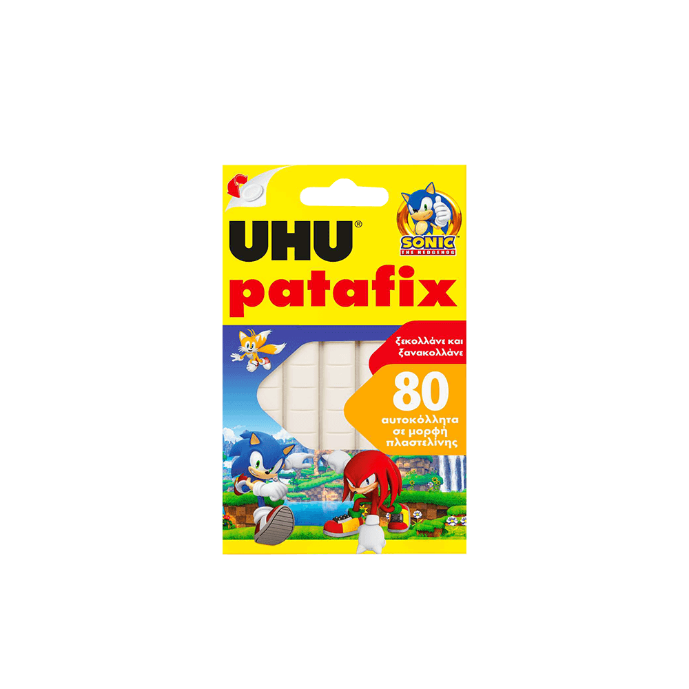 UHU TACK PATAFIX SONIC BLISTER 80 ΤΕΜΑΧΙΑ 10x10mm ΛΕΥΚΟ 12 ΤΕΜΑΧΙΑ