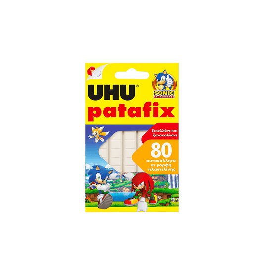 UHU TACK PATAFIX SONIC BLISTER 80 ΤΕΜΑΧΙΑ 10x10mm ΛΕΥΚΟ 12 ΤΕΜΑΧΙΑ