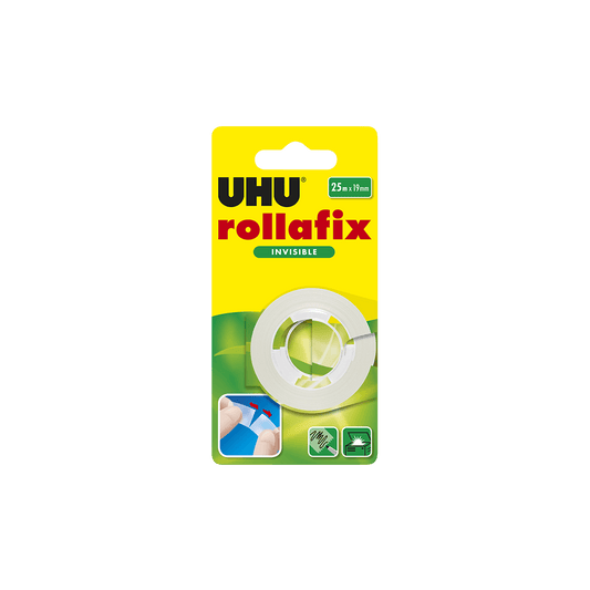 UHU ΑΝΤΑΛΑΛΚΤΙΚΗ ΤΑΙΝΙΑ ΚΟΛΛΗΤΙΚΗ ΑΟΡΑΤΗ BLISTER 25mx19mm