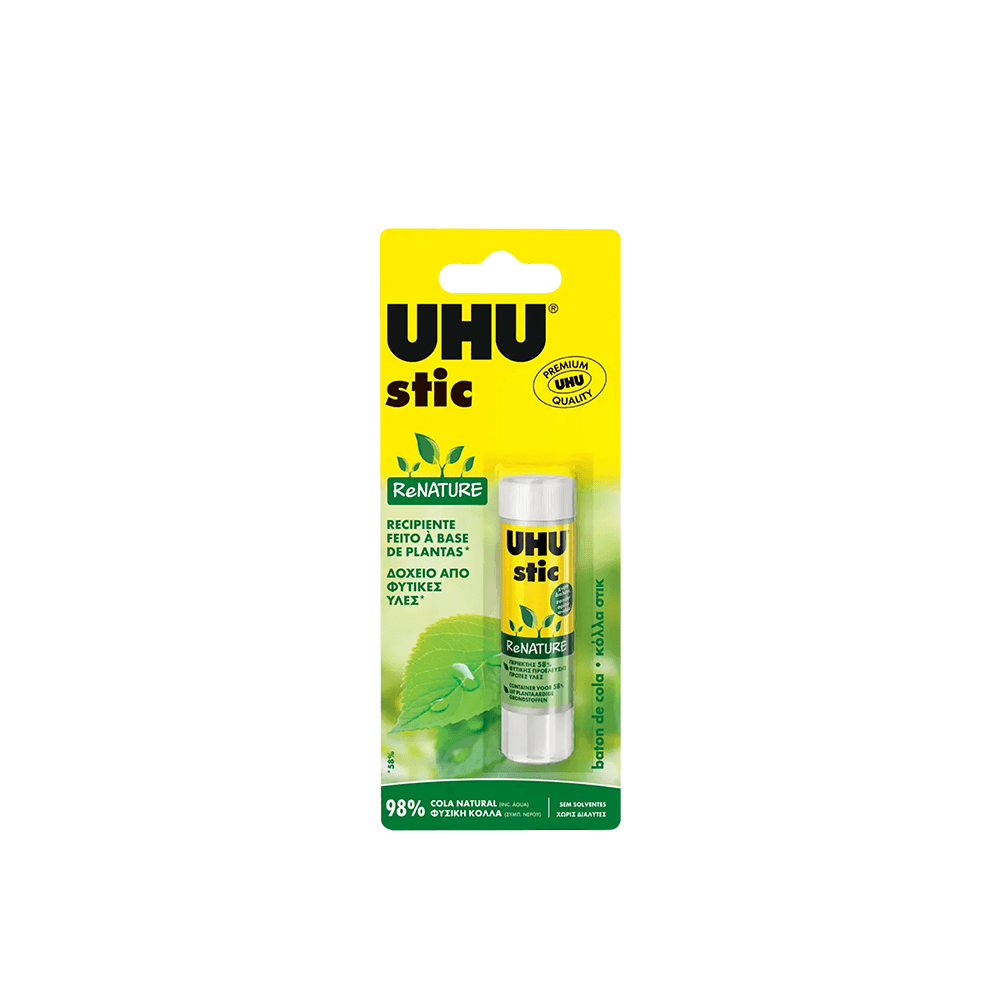 UHU ΚΟΛΛΑ STIC BLISTER 8.2gr RENATURE