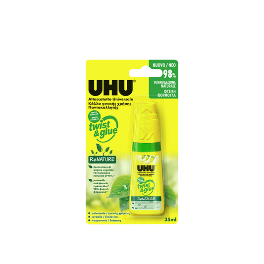 UHU ΚΟΛΛΑ ΡΕΥΣΤΗ BLISTER 35ml TWIST & GLUE RENATURE